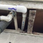 rat entry hole into crawlspace plumbing