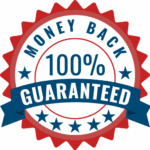 100% money back guarantee badge