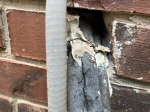 Gaps in wall for utility