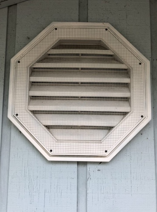 Sealed Gable Vent Tampa Rat Exclusion repaired gable vent with rat proof screen