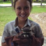 Adrienne with Raccoon Adrienne with Raccoon